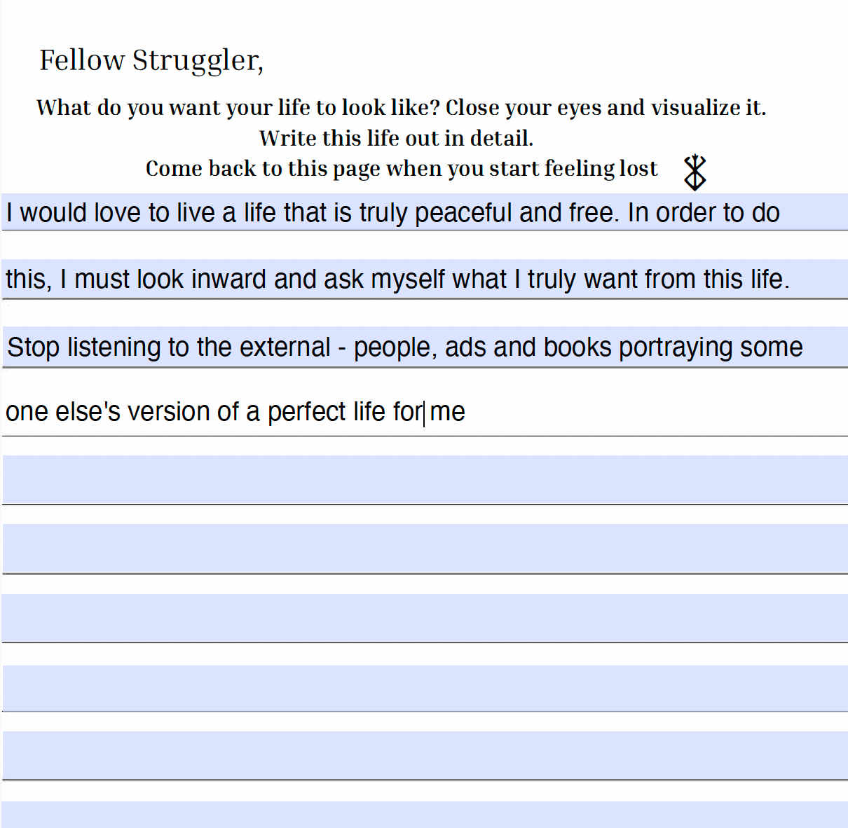 Digital Struggler Journal